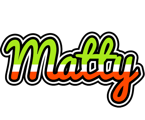 Matty superfun logo