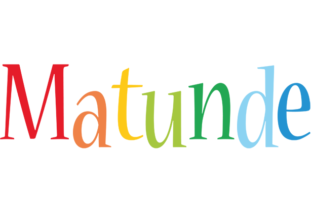 Matunde birthday logo
