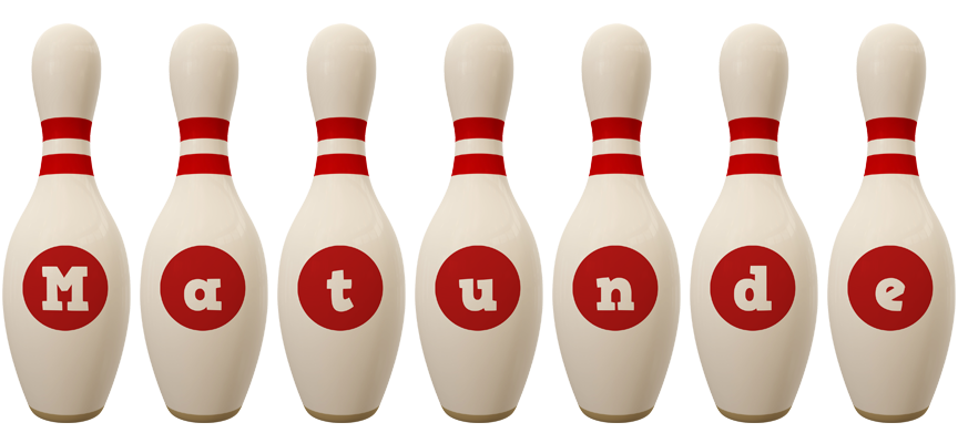 Matunde bowling-pin logo