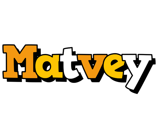 Matvey cartoon logo