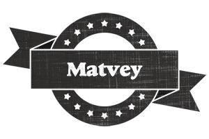 Matvey grunge logo