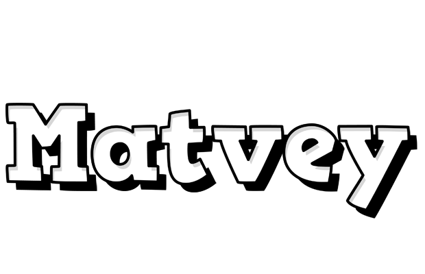 Matvey snowing logo