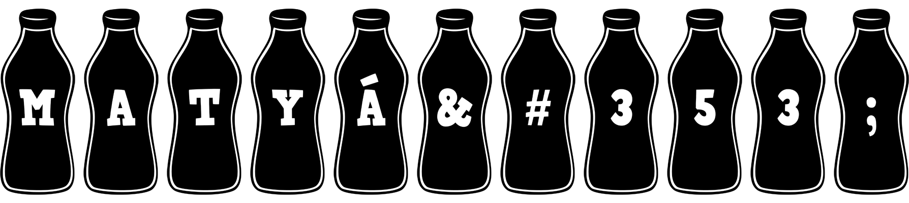 Matyáš bottle logo