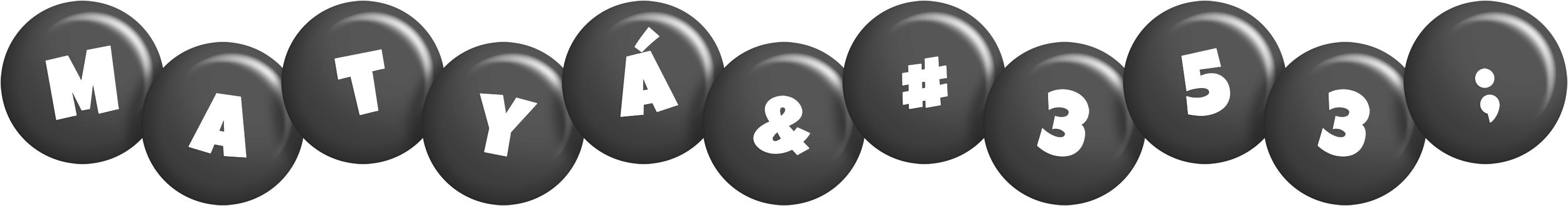 Matyáš candy-black logo