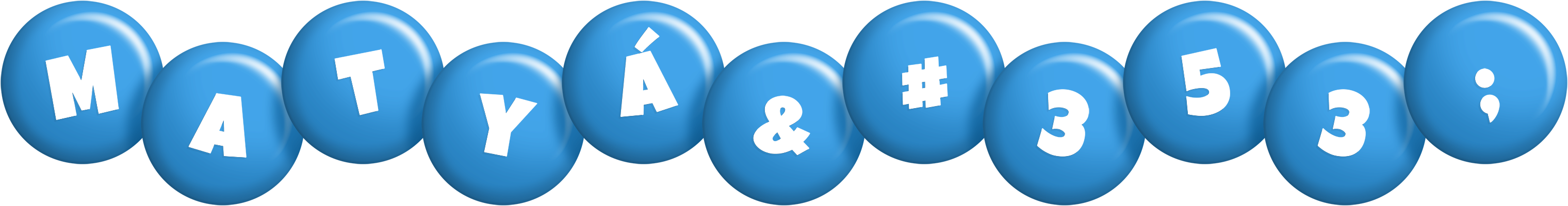 Matyáš candy-blue logo