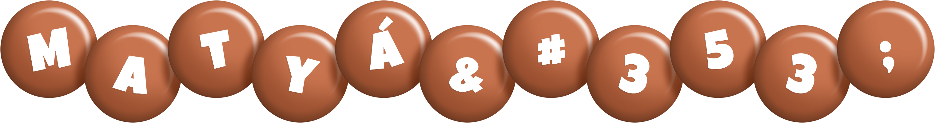 Matyáš candy-brown logo