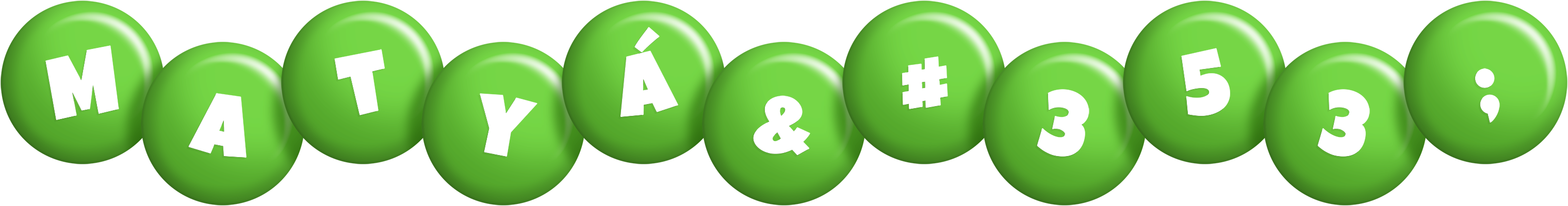 Matyáš candy-green logo