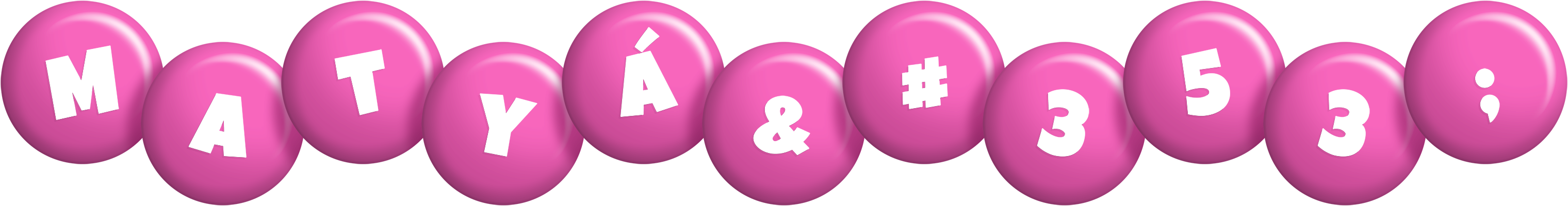 Matyáš candy-pink logo