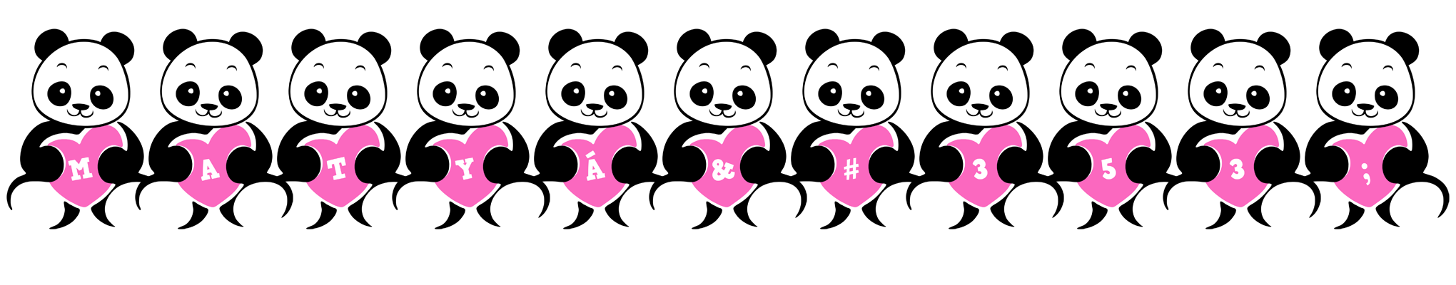 Matyáš love-panda logo