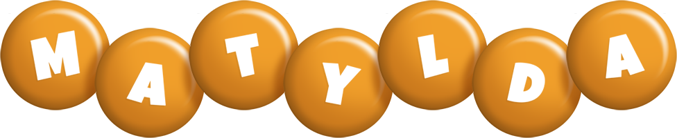 Matylda candy-orange logo