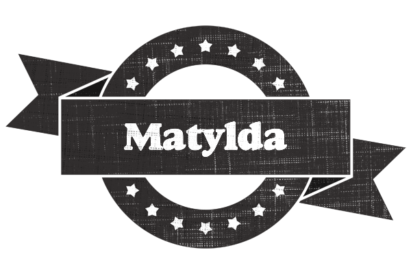 Matylda grunge logo