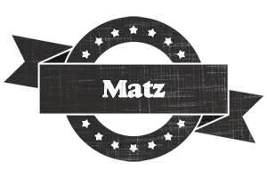 Matz grunge logo