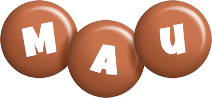Mau candy-brown logo