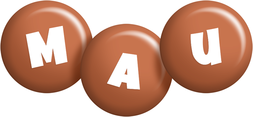 Mau candy-brown logo