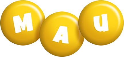 Mau candy-yellow logo