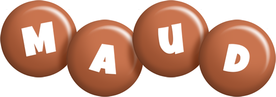 Maud candy-brown logo