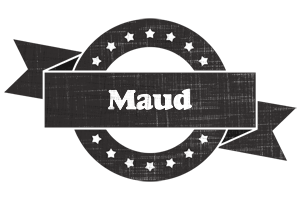 Maud grunge logo