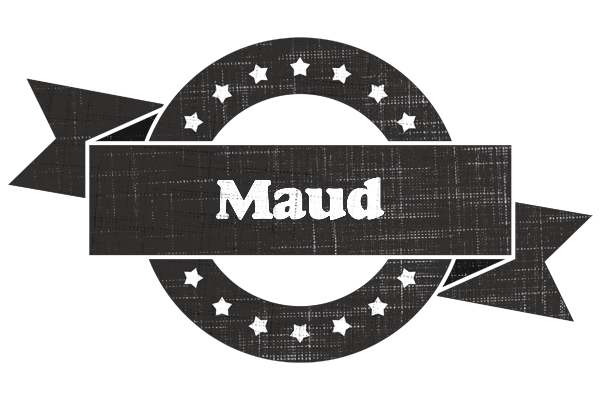 Maud grunge logo
