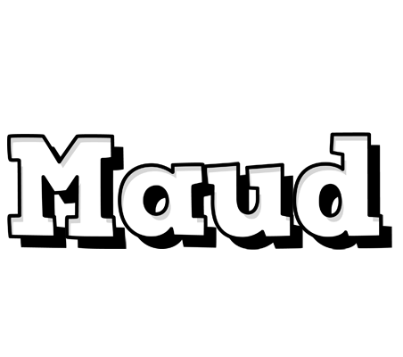 Maud snowing logo
