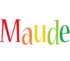 Maude birthday logo