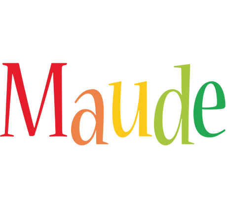 Maude birthday logo