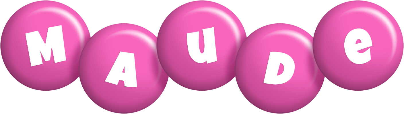 Maude candy-pink logo