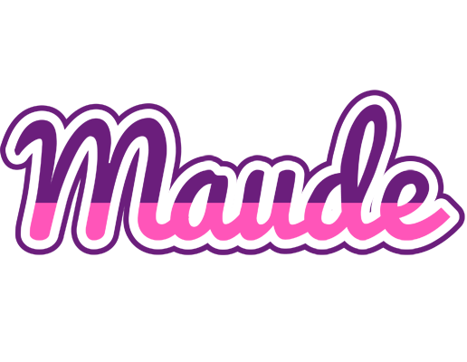Maude cheerful logo