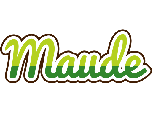 Maude golfing logo