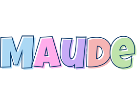 Maude pastel logo