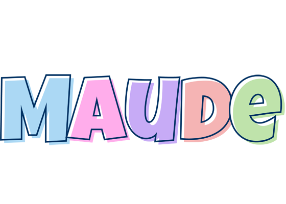 Maude pastel logo
