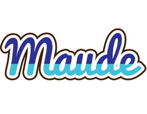 Maude raining logo