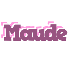 Maude relaxing logo