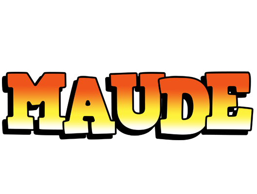 Maude sunset logo