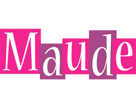 Maude whine logo