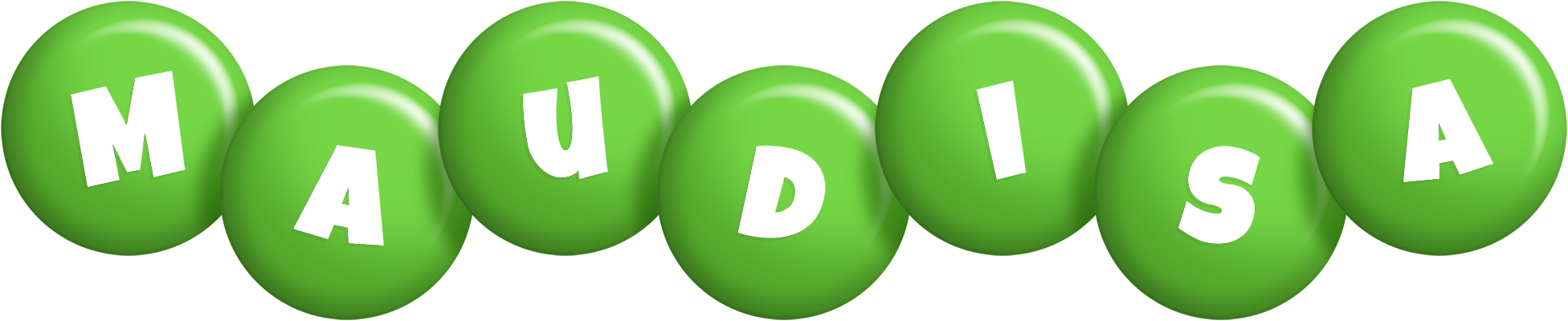 Maudisa candy-green logo