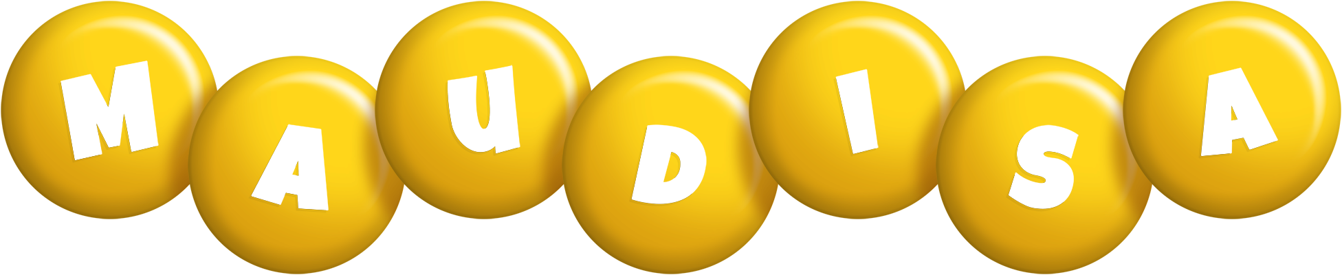 Maudisa candy-yellow logo