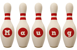 Maung bowling-pin logo