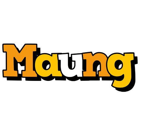 Maung cartoon logo
