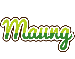 Maung golfing logo