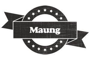 Maung grunge logo