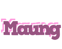 Maung relaxing logo