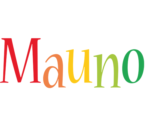 Mauno birthday logo