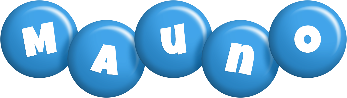 Mauno candy-blue logo
