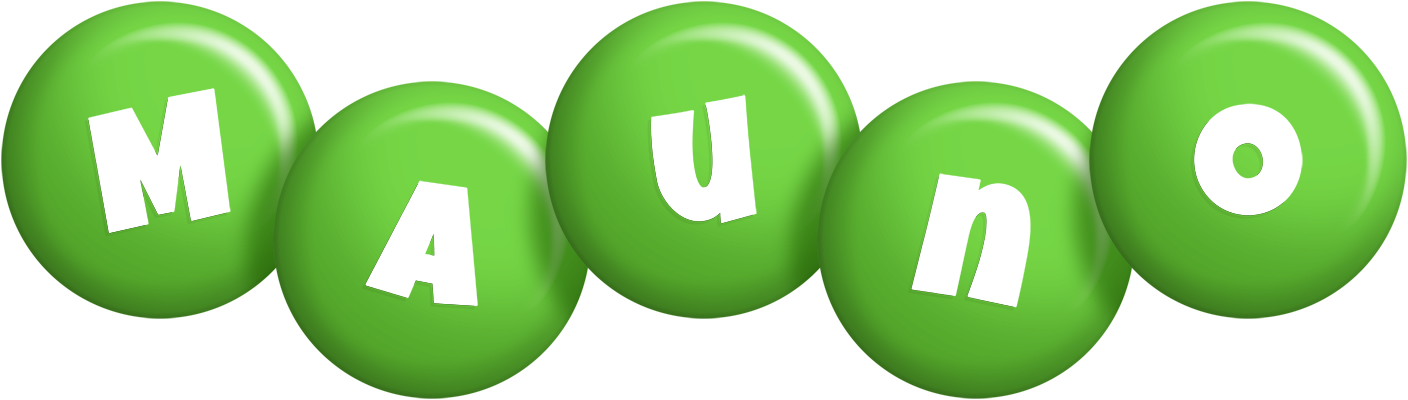 Mauno candy-green logo