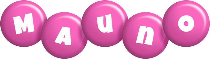 Mauno candy-pink logo