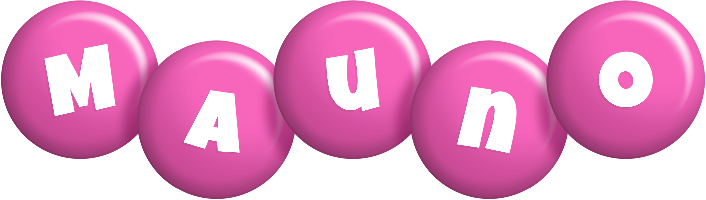 Mauno candy-pink logo