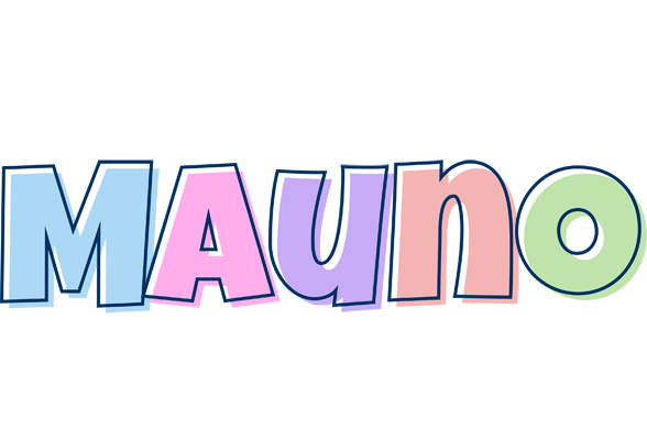 Mauno pastel logo