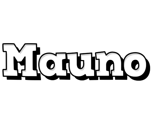 Mauno snowing logo