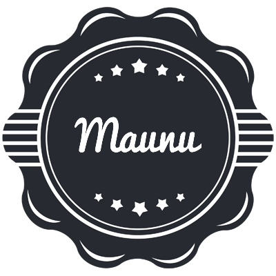 Maunu badge logo