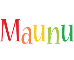 Maunu birthday logo